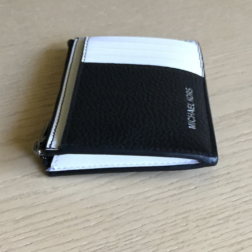 Michael Kors Cooper Black Slim Wallet Card Holder - Picture 3 of 9